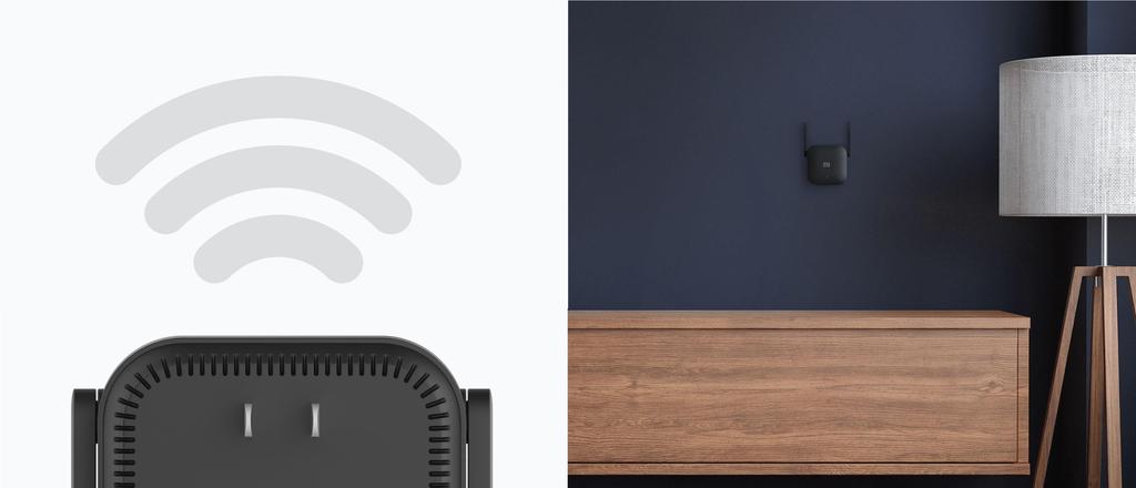 Xiaomi Mi WiFi Amplifier Pro 300M Mi Amplifier Network Expander Router Power Extender 2 Antenna /  Xiaomi Mi 4C Amplifier Network Expander Router 4 Antenna - 2