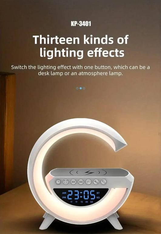 GLamp 500 G Lamp with Bluetooth Speaker - Portable Mini USB Speaker for PC, Mobile & Bedroom Side Table - 10