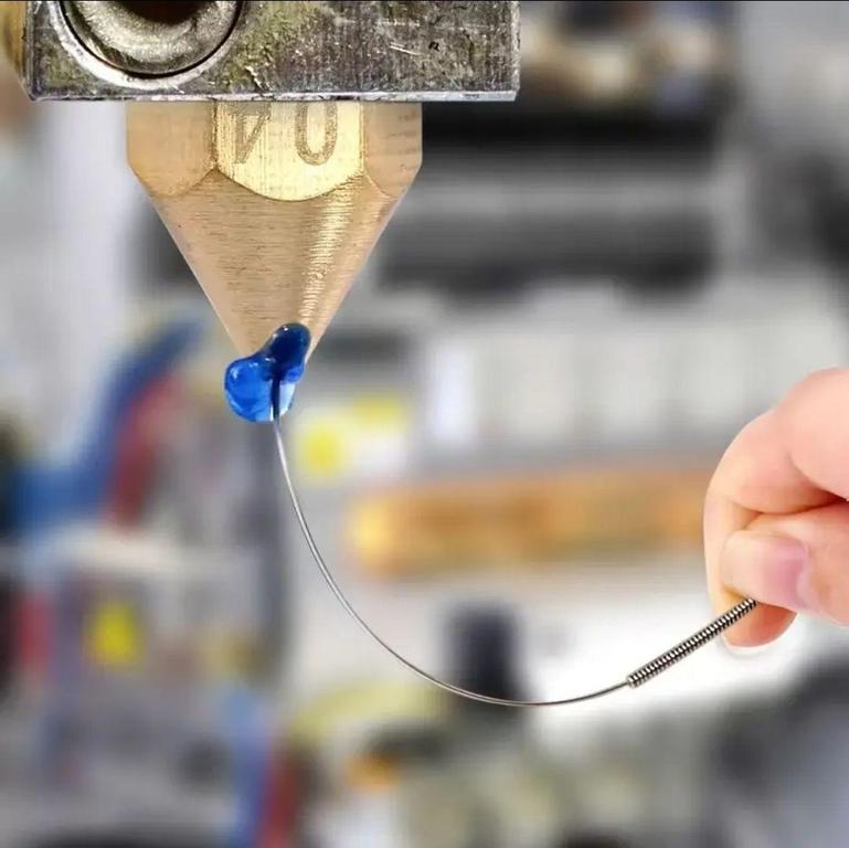 Stainless Steel 3D Printer Nozzle Cleaning Kit with Needles: Sizes 0.2mm to 1.0mm for Hotend Maintenance - Compatible with MK8, MK10, V6, Ender, CR10, and More - 5