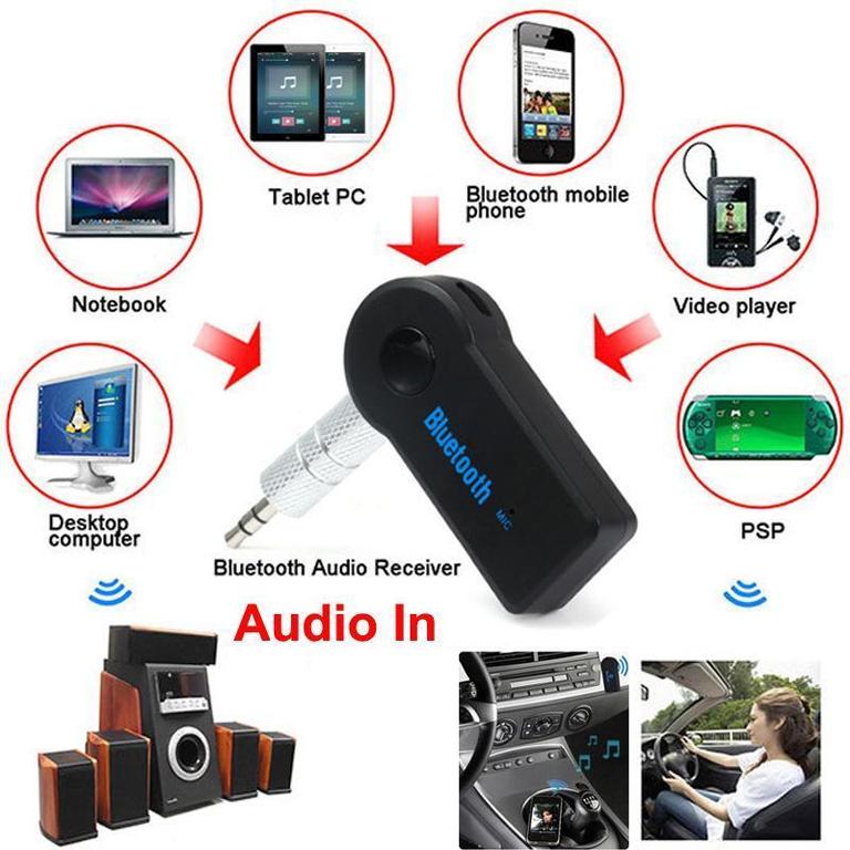 Wireless Bluetooth Audio Receiver Car Kit | Car Aux Bluetooth Transmitter for Music and Calls - 2