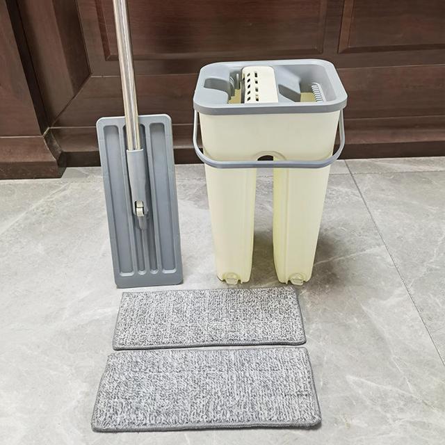 Microfiber Cleaning Scratch Mop Bucket Set - 4