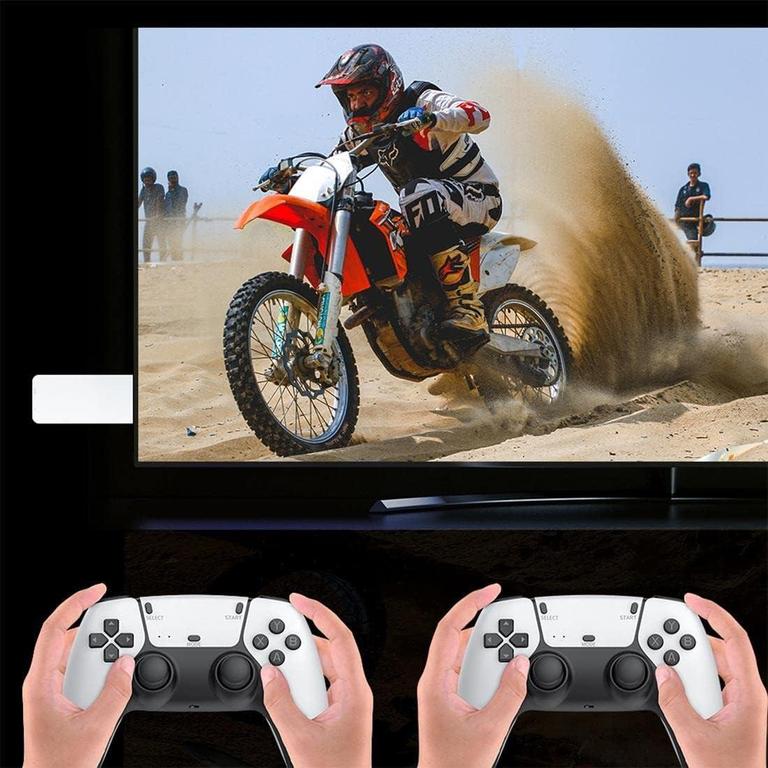 M33 Game Stick With 40,000 Games 45 Console Classic Emulators Game Stick 4K Video Game Console Wireless Retro Game Console Nostalgia Plug and Play Video Game Console 4k,40+ Emulators Console,64GB Built in 40000+ Video Games 2.4G Wireless Controllers - 6
