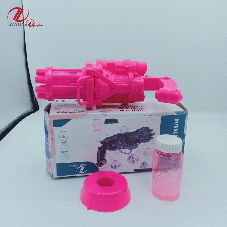Bubble Gun Machine - Massive Bubble Gattler Toy gun With Bubble liquid for Kids - Automatic Electric Bubble Maker Machine glue Gun - Assorted Random Color - 2