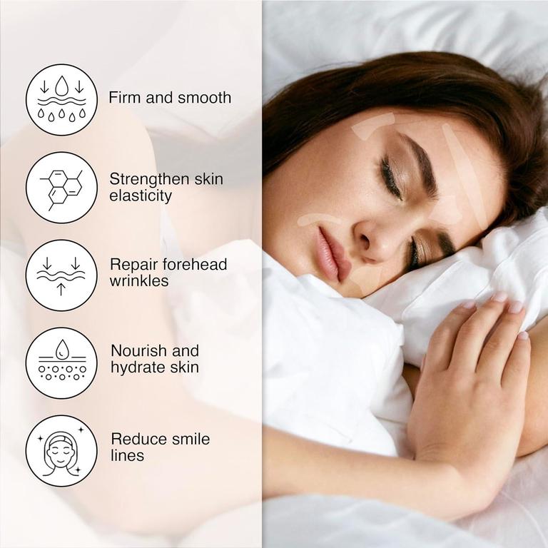 Face wrinkle Patches - Reusable Anti-Wrinkle Pads for Face - Skincare Pads to Smooth Eye, Mouth, Forehead - Clear Anti-Wrinkle Treatment for Overnight Lift - Train Facial Muscles to Reduce Fine Lines, Frown Lines, Smile Lines - 8