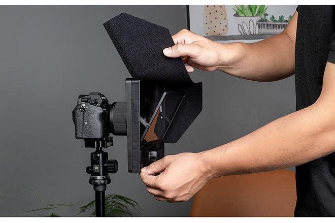 FEELWORLD TP10 10" Portable Folding Teleprompter for Phones and Tablets, Ideal for DSLR Video Production - 15