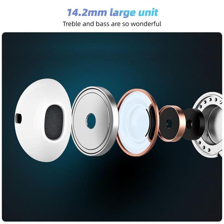 Wired USB-C Earphones for Apple iPhone 17/16/15 Pro Max and Other USB-C Devices with Mic - 3