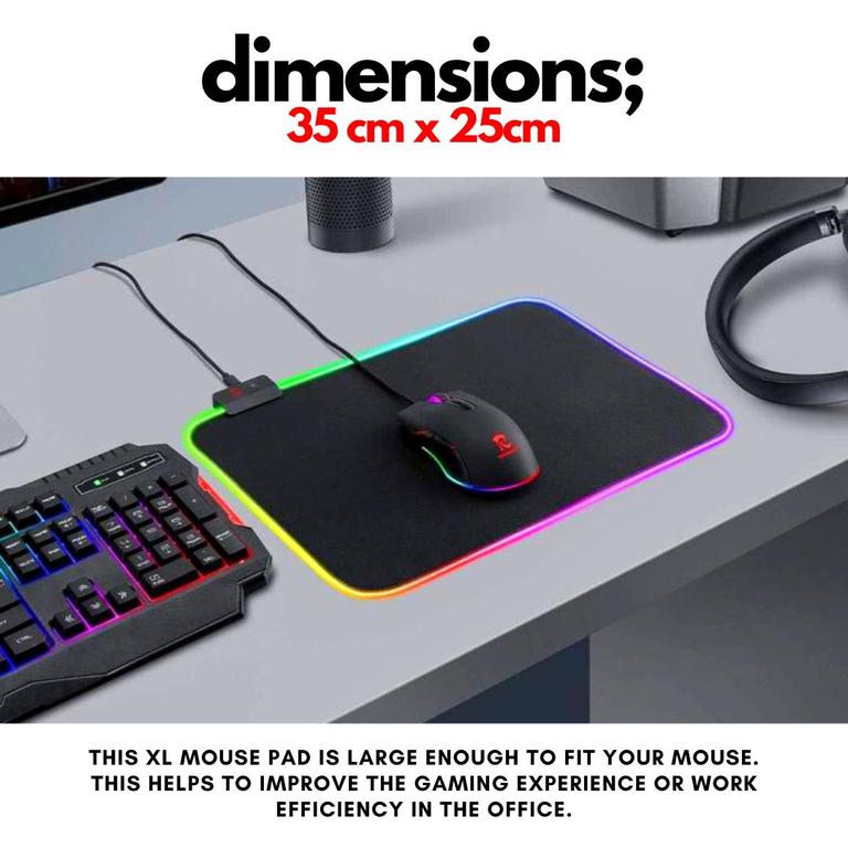 RGB Gaming Mouse Pad Image 1