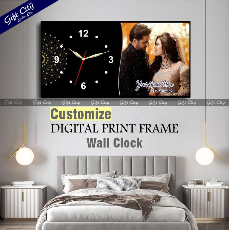Wooden Frame Wall Clock