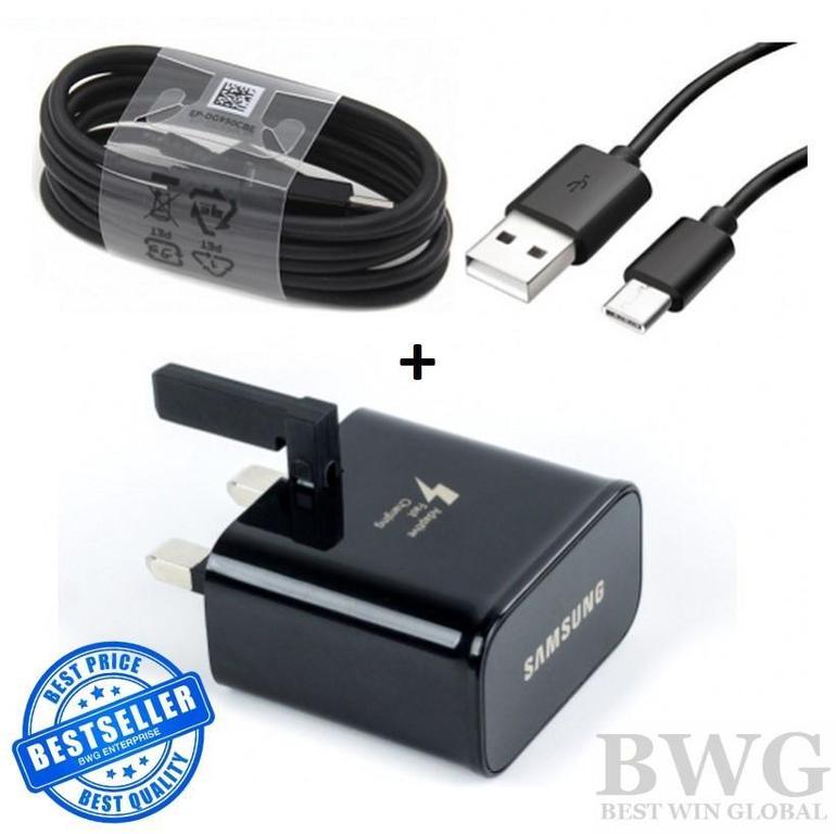 SAMSUNG Adaptive Fast Charger with USB Type-C Cable for Galaxy Tab S4, S5E, S6, Note 10, Note 10 Plus, Note 9, Note 8, Galaxy S10 Series - 8