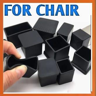 12-Pcs PVC Rubber Caps for Chair and Table Legs - Square and Rectangular Designs - 1
