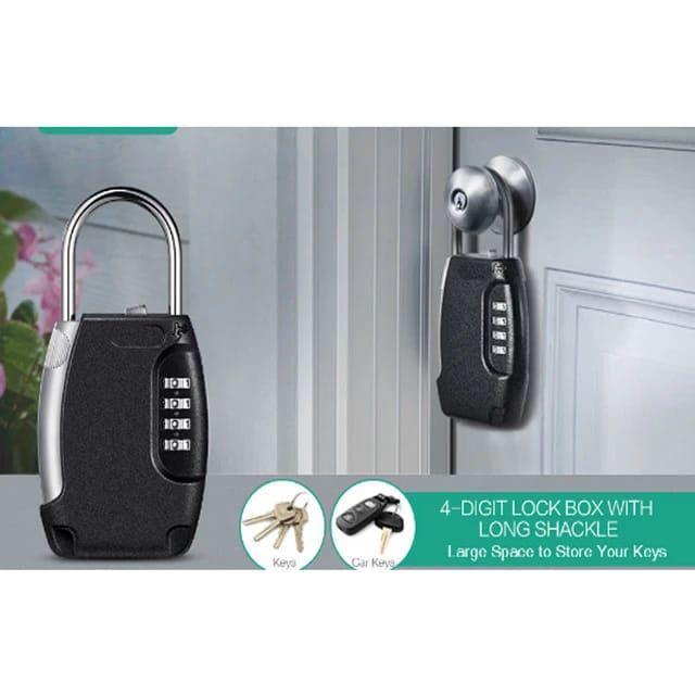 4 digit lock box with long shackle - 2