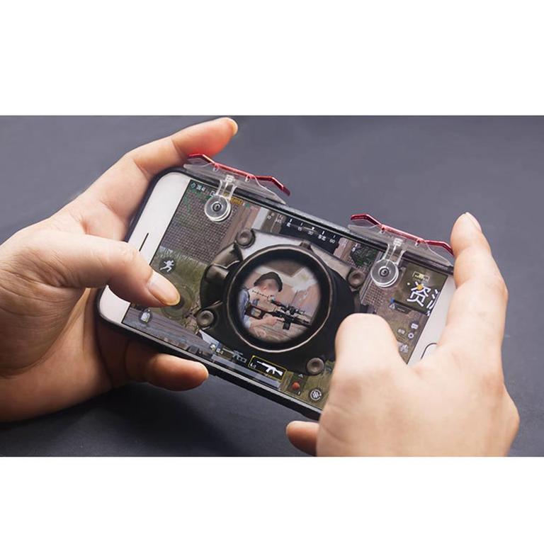 AK66 King 2 1 Pair Mobile Phone L1 R1 Fire Button Aim Gaming Trigger Shooter for PUBG  iPhone and Android,  Call of Duty/ Free Fire/ Knives Out/ Rules of Survival/ Survivor Royale/ Battle Royale/ PUBG/ Critical Ops etc. - 17