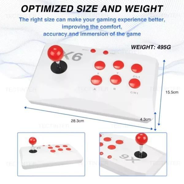 X6 Game Console with Double Arcade Joystick 64 GB 20000 Game sticks Wireless arcade joysticks - 3