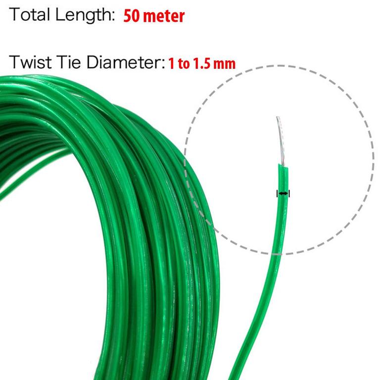 Image of Green Cable Twist Ties