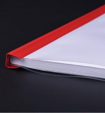 Stick Bar File - Large Size Transparent PVC Plastic Files (5 Pcs) for Assignments and Reports - 6
