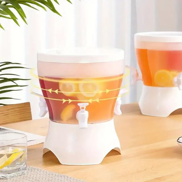 4.5 litre Juice Dispenser, 3 in 1 fridge Beverage Dispenser With 3 Spigot, 4.5 litre Rotating Water / Juice Dispenser - 2