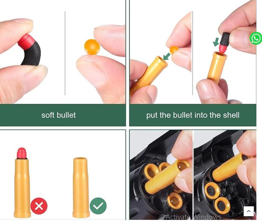 ZP5 Soft Bullet Toy Metal Body & Shell Eject with Gell Blaster 2 in 1 - 4