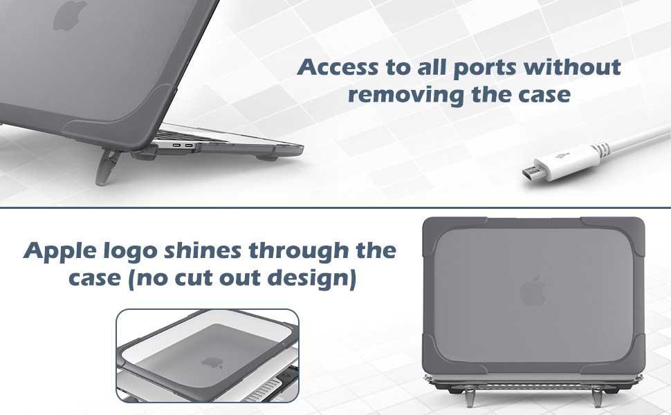 hard shell case with stand for macbook pro m1 13 inch