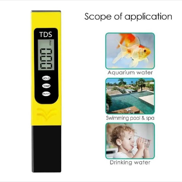 TDS Tester Digital LCD Water Quality Meter for Home Use - High Precision TDS Testing Pen, Digital TDS Meter for Water Quality Testing - Accurate Reading | Ideal for RO & Drinking Water - 6
