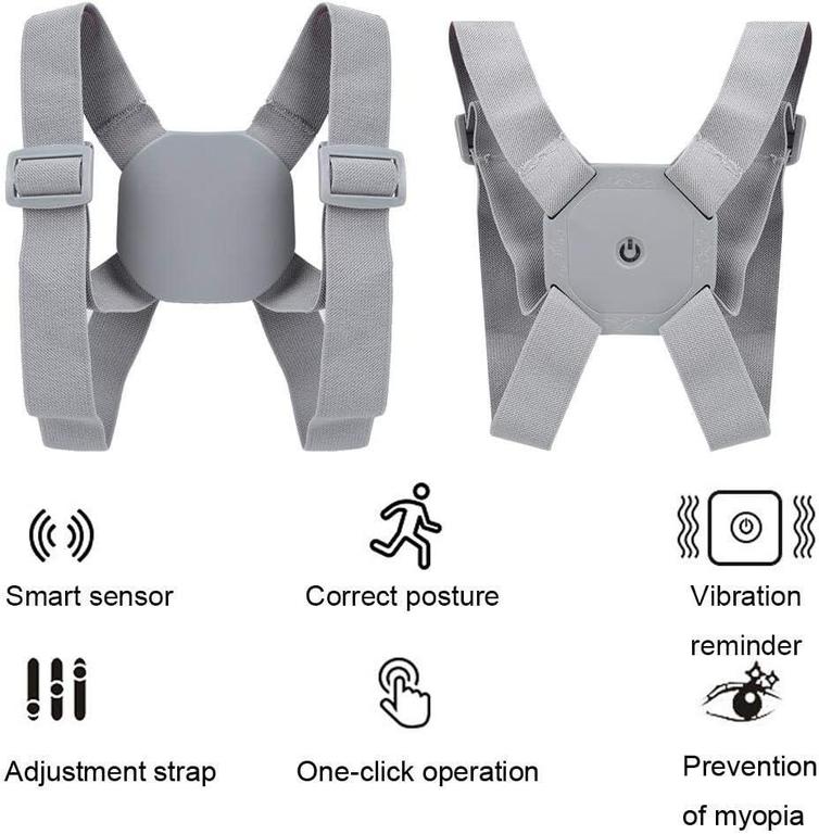 Smart Posture Corrector Vibration Belt with USB Rechargeable Sensor for Adjustable Upper Back and Lumbar Support for Adults and Children - 7