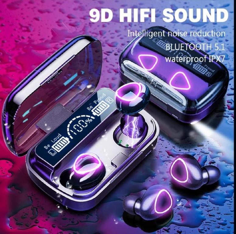 M10 TWS Bluetooth 5.3 Earbuds with 3500mAh Charging Case | Wireless Noise Cancelling Stereo Headphones for iPhone, Android, Samsung, Gaming - 2