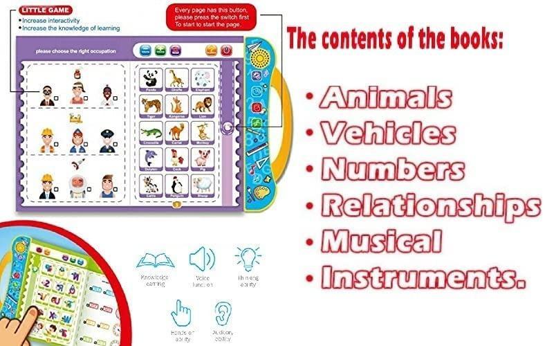 Interactive English Learning Book with Letters and Music for Kids Aged 3+, by Intelligence Book - 3