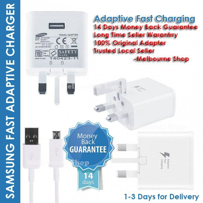 SAMSUNG Adaptive Fast Charger 9V Adapter & Cable Compatible with Galaxy S6, S7, Edge, Note 4, and 5 - 6