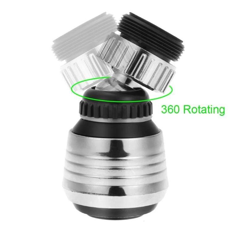 360° Adjustable Kitchen Faucet Aerator with 2 Modes and Anti-Splash Water Filter Nozzle - 6