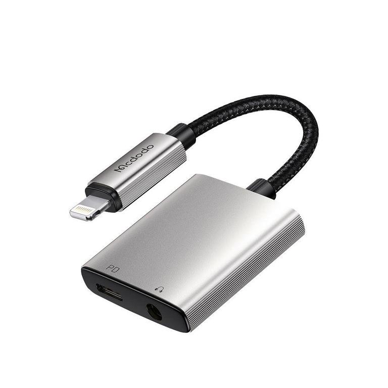Original Mcdodo 2 in 1 Lightning to Dual Lightning Gaming Connector For Charging & Calling - CA-554 Mcdodo CA-5560 2 in 1 Lightning Cable Dual Lighting For iPhone 14 Pro Max , 13 Pro Max, 12 Pro Max, All lighting Devices spoerted - 2