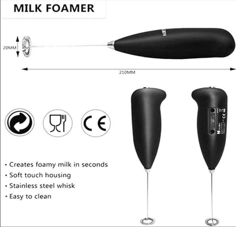 Battery Operated Coffee Beater | Multi-Function Mixer and Whisk | Portable Mini Drink Foamer and Egg Beater - 4