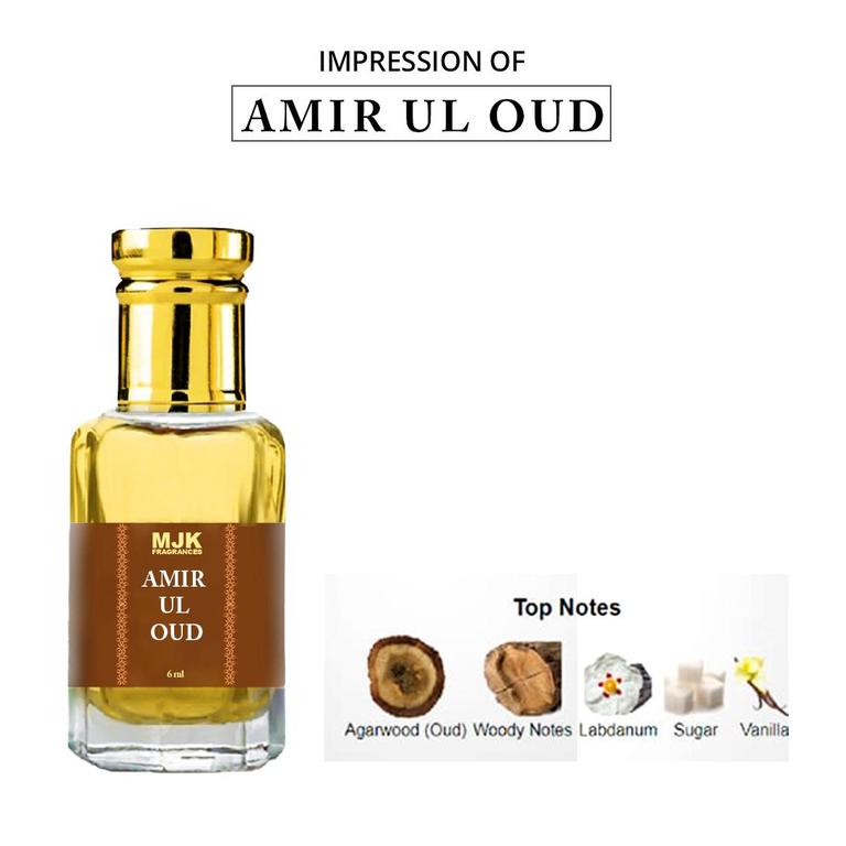 Our Impression Amir-ul-Oud Attar for Men - Long Lasting Perfume Oil Available in 3ml, 6ml, and 12ml - 1