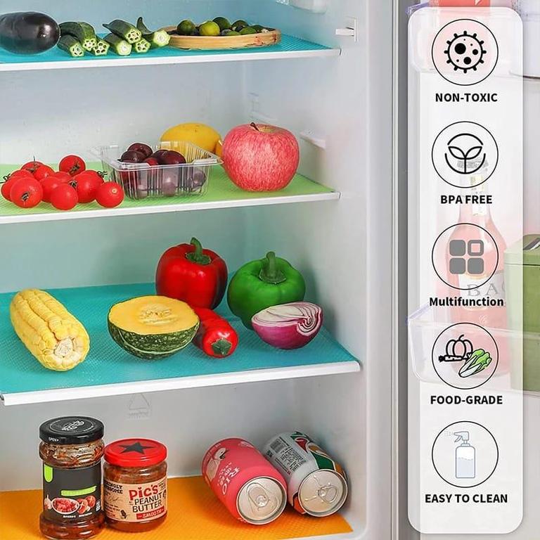 Washable Refrigerator Mats and Shelf Liners by Premium - Waterproof, Non-Slip, and Functional Organizers for Cabinets and Drawers - 3