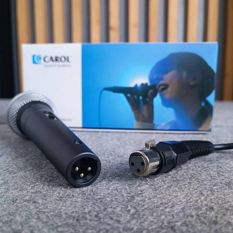 Carol GS-55 Dual Impedance Vical Mircophone Dynamic Karaoke Multipurpose Handheld Mic With Wire - 4