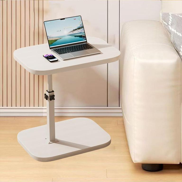 Toheed 11 Toheed wood Side Table, C Shaped End Table Adjustable Height Elevating ...