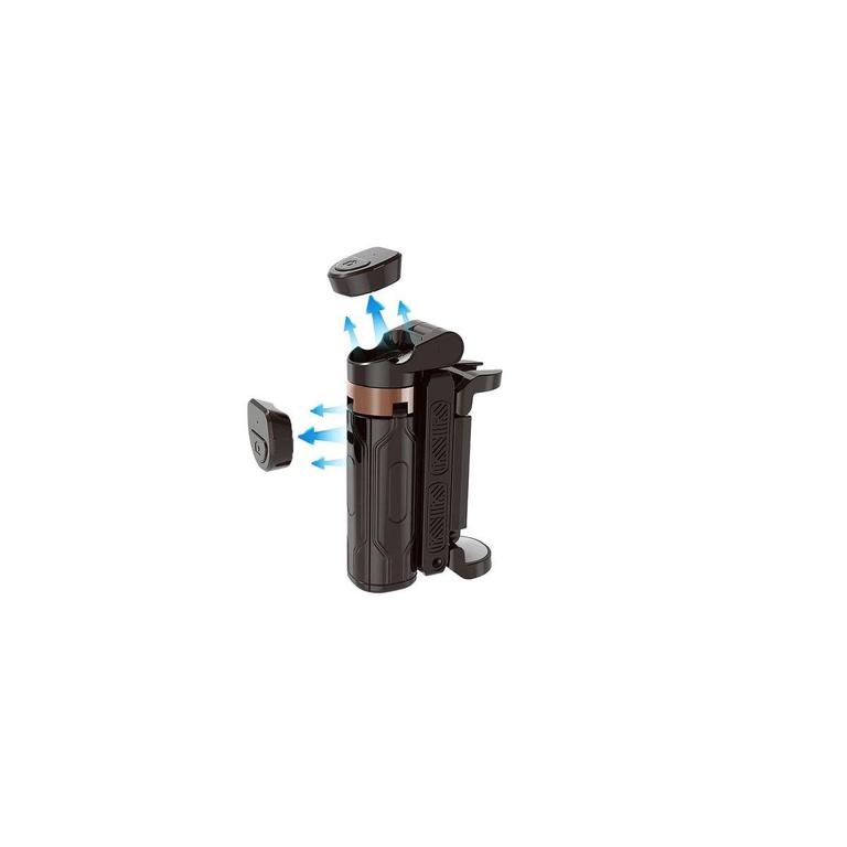 NGUIT Mini Selfie Stick Tripod with 360° Rotation, Foldable Design, and Bluetooth Remote Control - 5