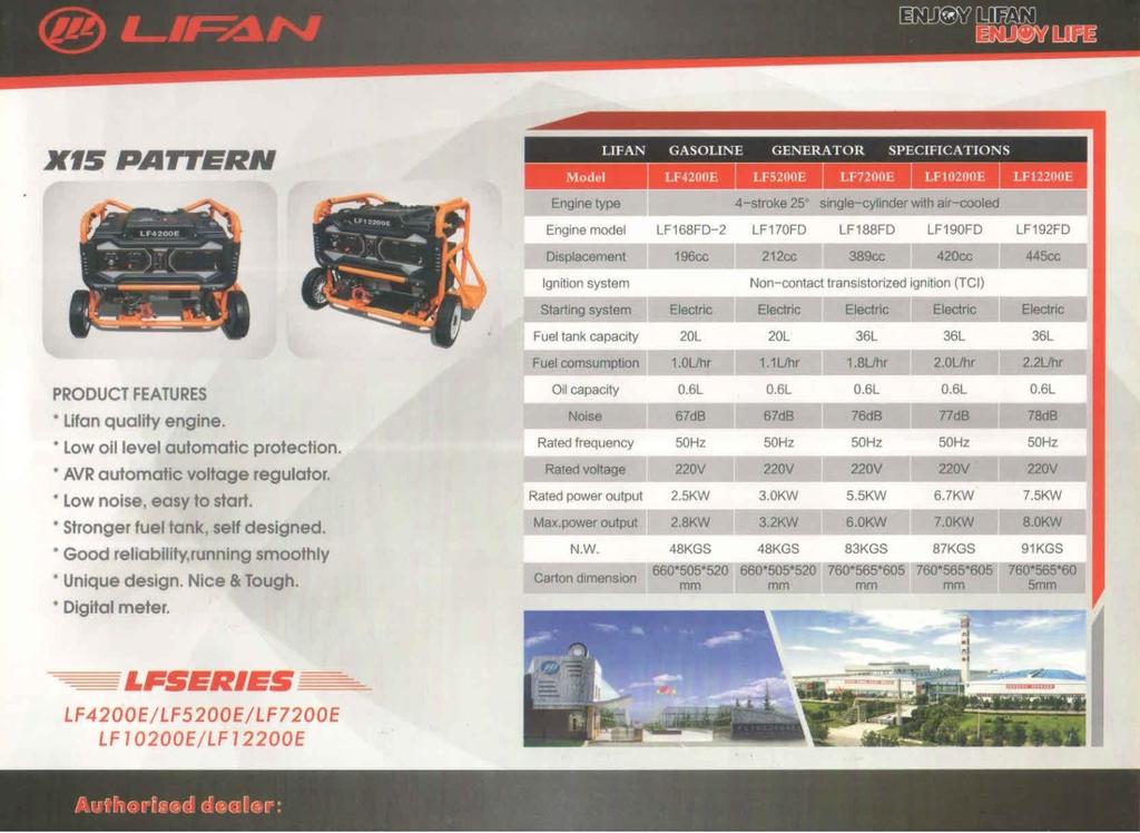 LIFAN LF5200E Generator