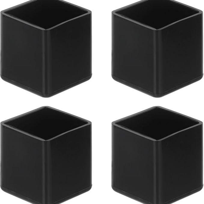 12-Pcs PVC Rubber Caps for Chair and Table Legs - Square and Rectangular Designs - 7