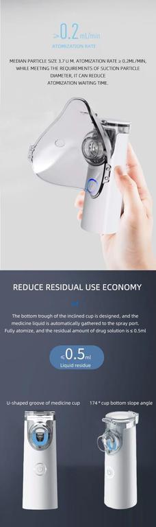 DAN TECHNOLOGY  Portable Nebulizer For Asthma Rechargeable Inhaler Nebulizer Machine For Kids And Adults Medical asthma nebulizer - 9