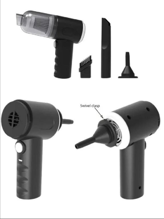 Rechargeable 3-in-1 Cordless Handheld Vacuum Cleaner with LED Light for Cars, Sofas, Carpets, and Home Office Use - 8