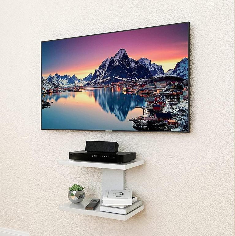 Multipurpose TV Set Top Box Rack Wifi Router Kitchen Storage Rack Wall Shelf Book Shelf Storage - 1