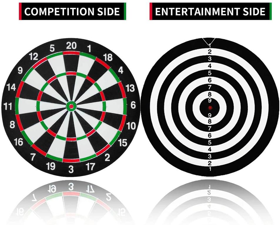Zayraz Dart Board 15" with 6 Darts and 1 Double Sided score Game Set by Zayraz - 3