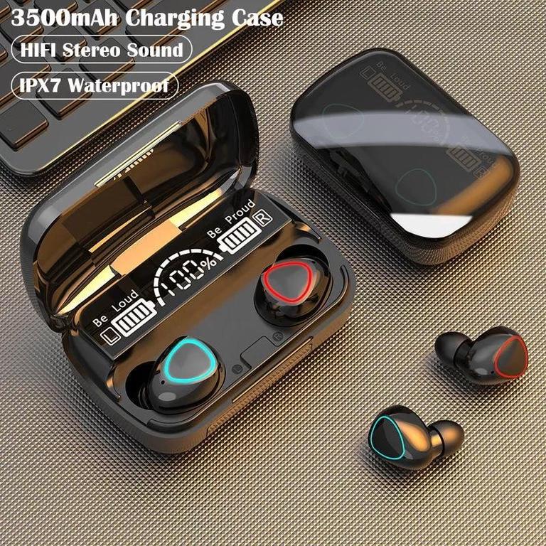 New M10 True Wireless Stereo Headphones with Touch Sensors and Built-in Mic - Wireless Earbuds - 2
