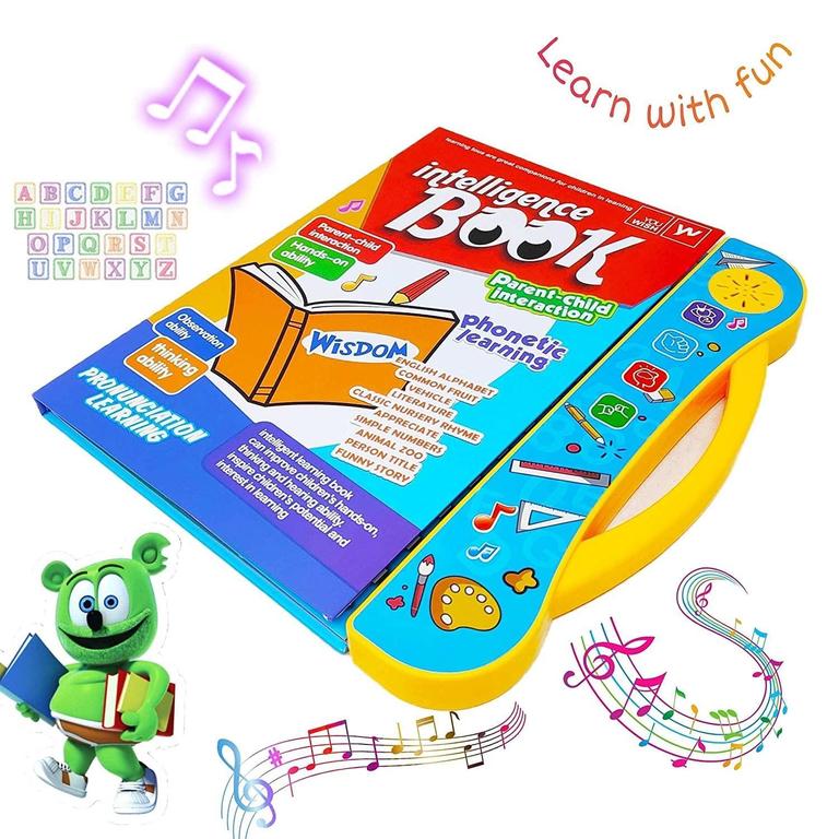 Interactive English Learning Book with Letters and Music for Kids Aged 3+, by Intelligence Book - 1