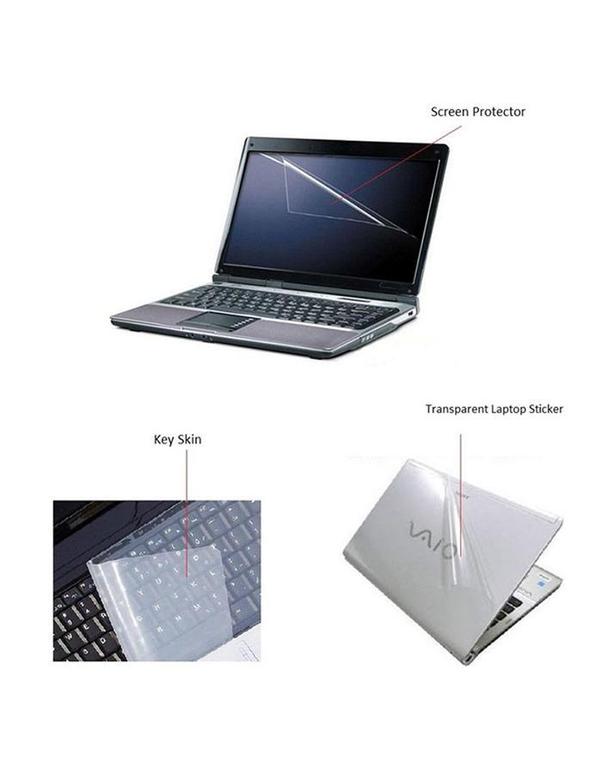 Combo 3 in 1 - Laptop Protector - Keyboard Cover + Front & Back Screen Protector - 2