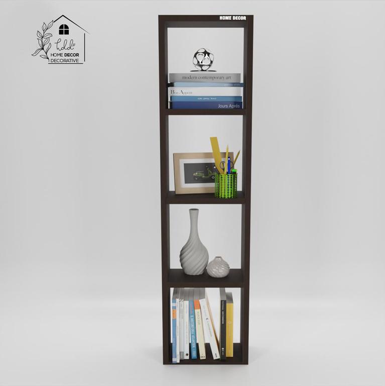 Wood Open Book Shelf  (Finish Color - Wenge, DIY(Do-It-Yourself) by Home Décor Decorative - 2