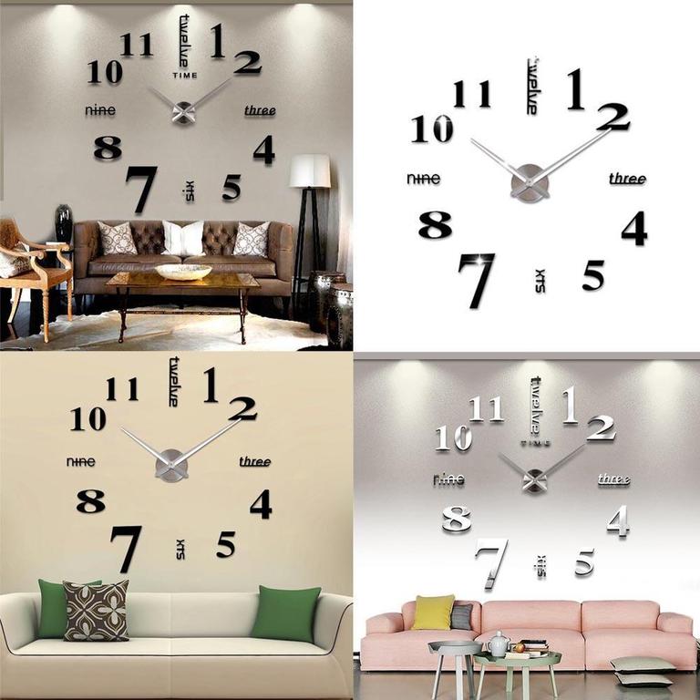 3D Wall Clock Sticker