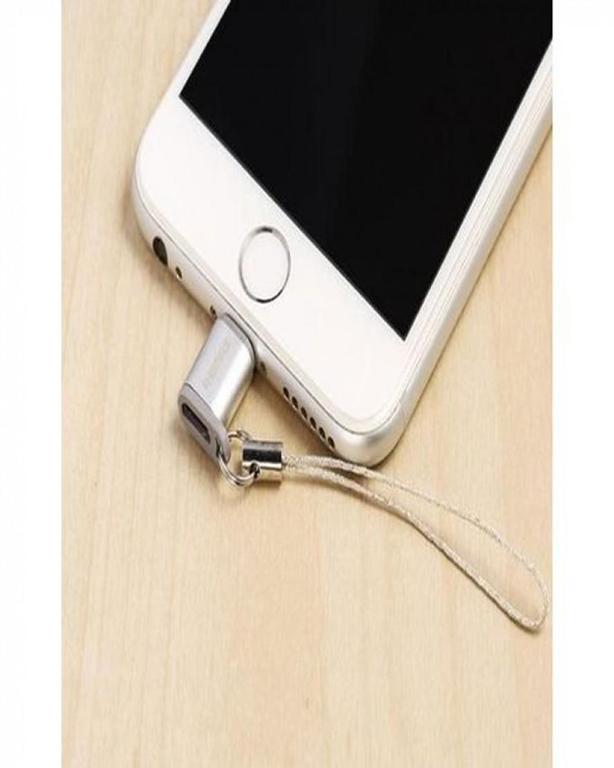 Micro Usb To Lighting Apple Ios Charging And Data Syncing Converter Ra-Usb2 For Iphone - Silver - 2