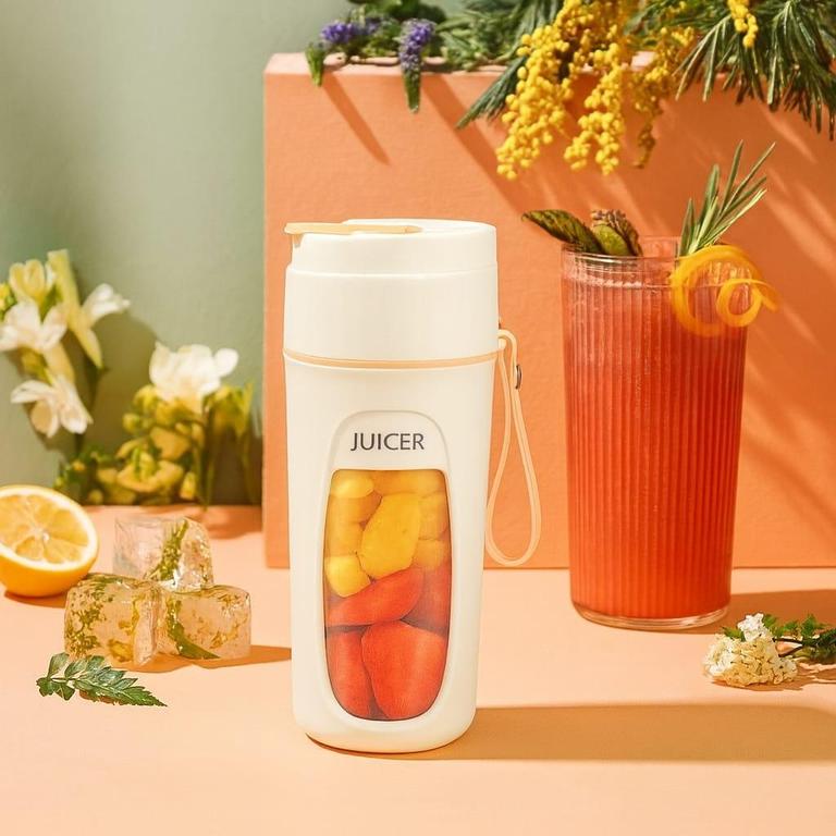 Mini USB Rechargeable Blender Bottle – 2 in 1 Juicer and Drinking Cup for Smoothies, Shakes, and Protein Drinks - 2