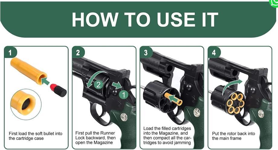 ZP5 Soft Bullet Toy Metal Body & Shell Eject with Gell Blaster 2 in 1 - 6