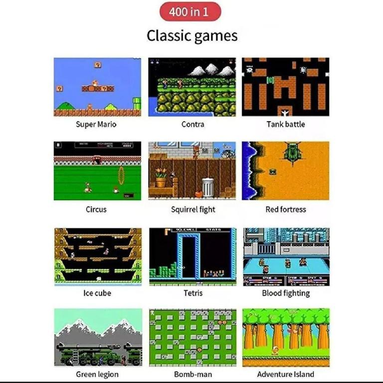 SUP Game Box Plus Console With Controller 400 in 1 Retro Video Games For Kids Handheld Game PAD Gamebox Connects with LCD / TV - 2
